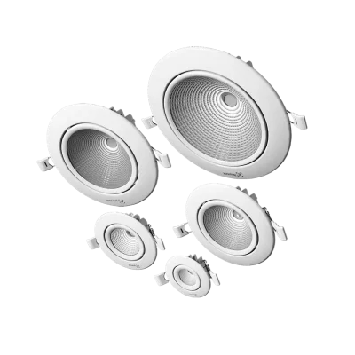 چراغ توکار ال ای دی 10 وات قطر 8 سانت گارنت گلنور