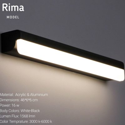 چراغ دیواری ریما چهار شعله سفید سیلانور