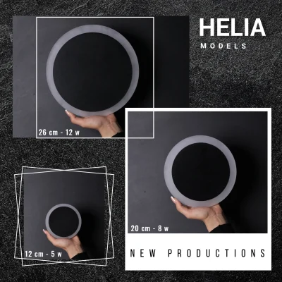 چراغ دیواری هلیا سایز 26 مشکی سیلانور